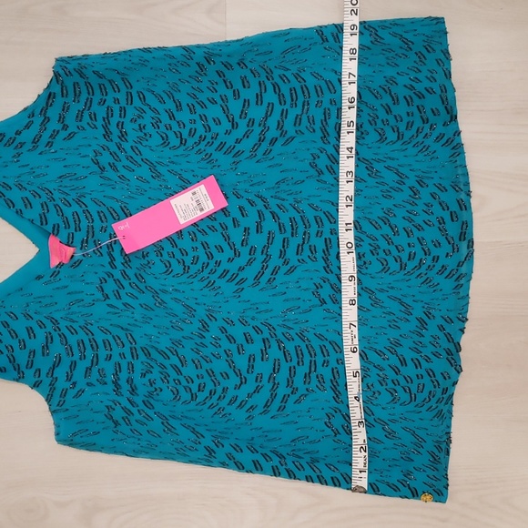 Lilly Pulitzer dressy v-neck silk tank sz XXS - Picture 4 of 8